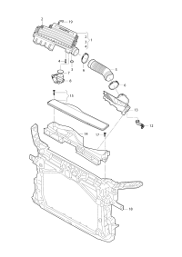 5QD129618C-Hose, air intake