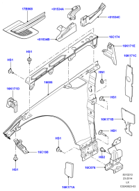 LR048800-GRILLE ASSY-REAR COOLER,OUTLET