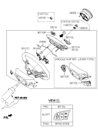 561101X000MB2-WHEEL ASSY-STEERING