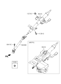 564001X500-JOINT ASSY-STRG