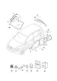 5ND845051-Glass, heatable back window
