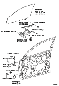 8571012490-MOTOR ASSY, POWER WINDOW REGULATOR, RH
