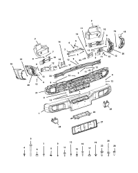 68335618AC-BRACKET REAR BUMPER