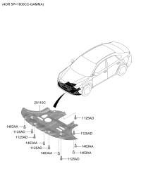29110J4100-Pnl assy-under cover