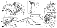 72110TB0H12-Latch assy., r. fr. power