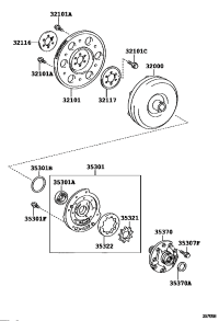 3210152021-GEAR SUB-ASSY, DRIVE PLATE & RING