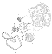 1JD260885B-Bracket, compressor