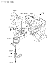 285212G430-Gasket, Exhaust Manifold, 2.5D