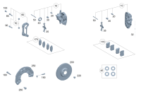 0084201820-BRAKE PAD FRT-C(W205)E(W213)