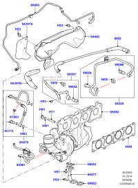 LR057495-RADIATOR HOSE W124/E200/E220