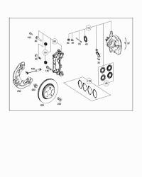 0084203620-BRAKE PAD RER-C(W205)