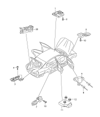 7N0959107G-Control unit, for rear hatch cover