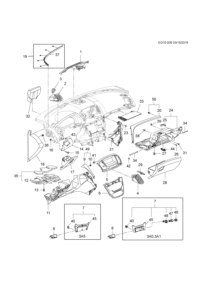 9069200-Finisher, instrument panel, lower center