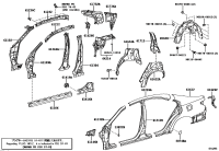 5382248010-BRACKET, FRONT FENDER, REAR LH