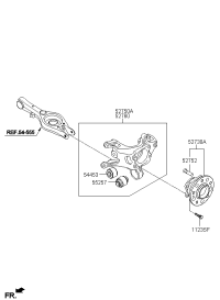 527104Q000-CARRIER ASSY-RR AXLE LH