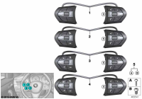 61317849408-Switch multifunction steering wheel M sport