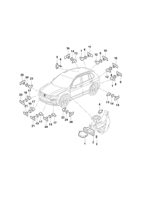 3CC919492-BRACKET-ENGINE SUPP*