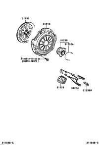 312100D020-COVER ASSY-CLUTCH