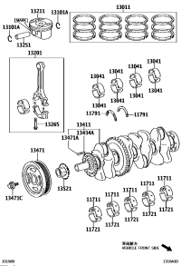 1301136061-RING SET, PISTON