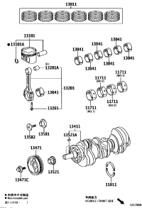 1310131092A0-PISTON SUB-ASSY, W/PIN