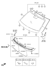 86110H2000-GLASS ASSY-W/SHLD