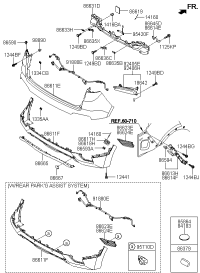 86623C9000-COVER-RR BUMPER FOG LAMP,LH
