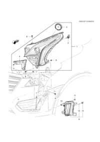 84168066-Lamp, front turn signal (incl. 12,13)
