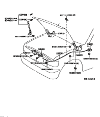 5342060020-HINGE ASSY HOOD LH