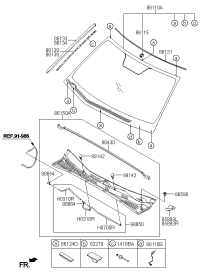 861102J090-GLASS ASSY-WINDSHIELD