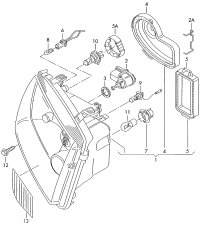 L1JM941015C-Halogen headlamp