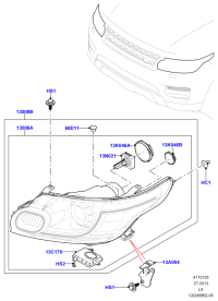 LR044258-Head lamp assy