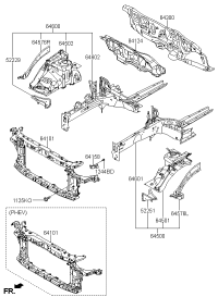 64602E5000-MEMBER ASSY-FR SIDE RH