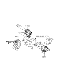 934101G000-SWITCH ASSY-LIGHTING & T/SIG