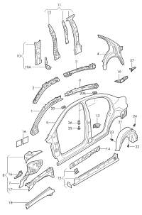 6Q5809403-Panel, quarter inner