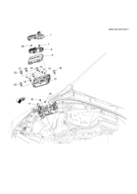 84006802-Cover, power distribution fuse box (for rear 20160426)