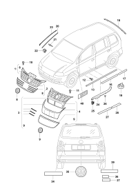 1TD853651A-GRILLE, RADIATOR