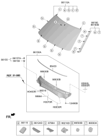 86153R9000-COVER-COWL SIDE LH