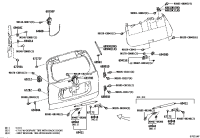 646800G010-Cable assy, back door lock control