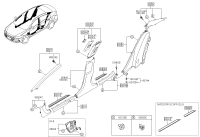 85810F0300TTX-TRIM ASSY-FR PILLAR LH
