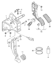 33D721631A-Bracket-pedal