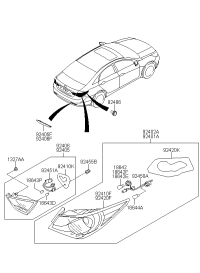 924014Q100-LAMP COMBI REAR LH