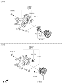 527202W600-CARRIER ASSY-REAR AXLE,RH