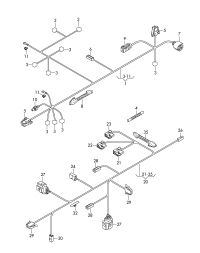 5M0971829B-Boot harness, for rear hatch