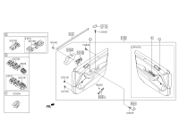 82610C3000PGB-HANDLE ASSY-FRONT DOOR INSIDE