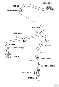 872456A040-HOSE, HEATER WATER, INLET B