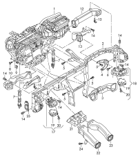 4H1819409-PORSCHE CAYENNEAIR DUCT CENTRE