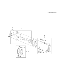 90925367-Caliper assy-front