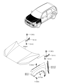 66311S6000-Panel-fender, lh