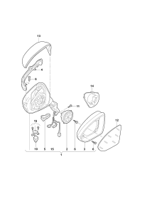 30D857507F-Cover, outer mirror