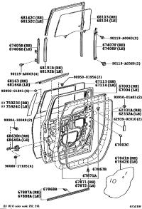 670040C122-PANEL SUB-ASSY, REAR DOOR, LH